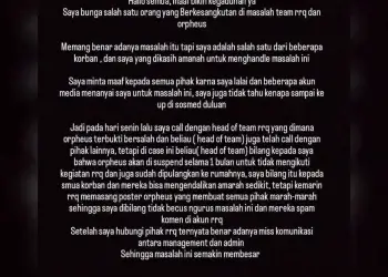 Kronologi Kasus Pelecehan di Organisasi Esports Besar Indonesia: Orpheus Dijatuhi Hukuman